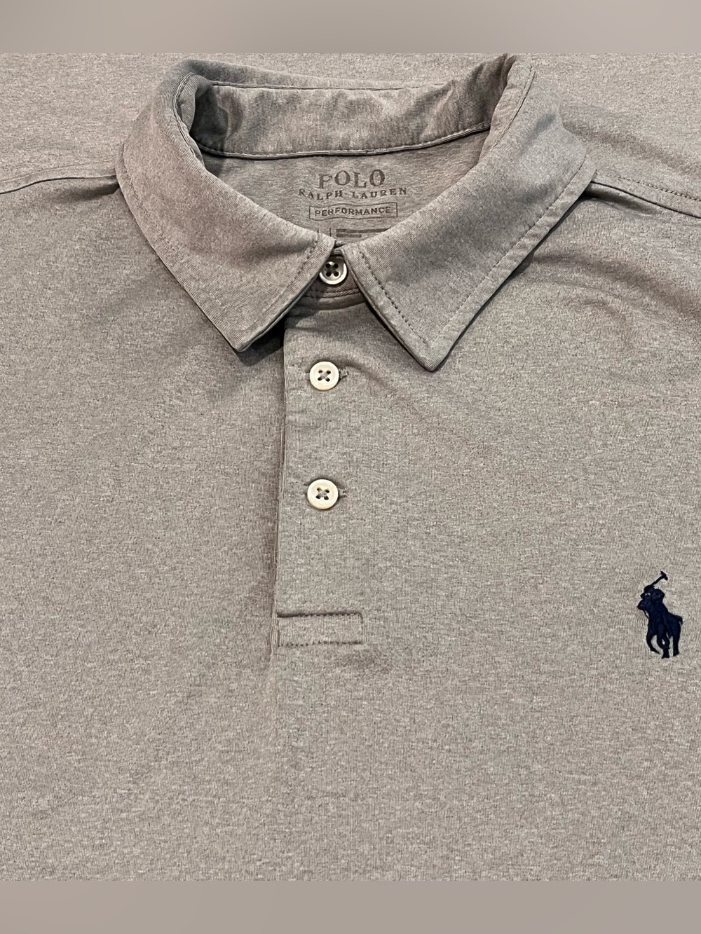 Polo Ralph Lauren PRL Men’s Performance Golf Polo Shirt L Large LOGO Pony EUC